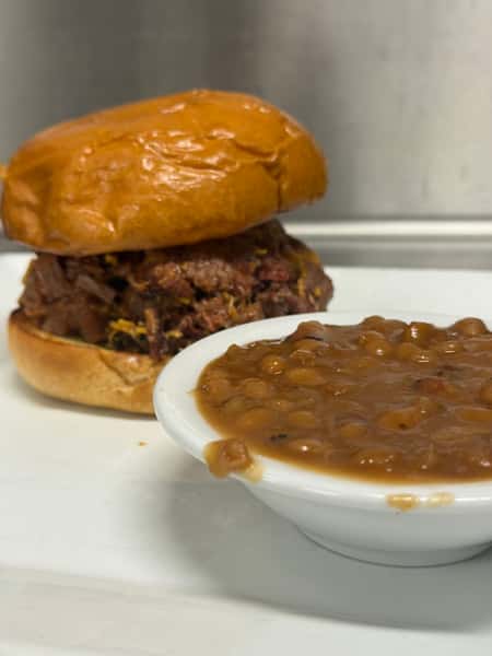 Chopped Brisket Sandwich