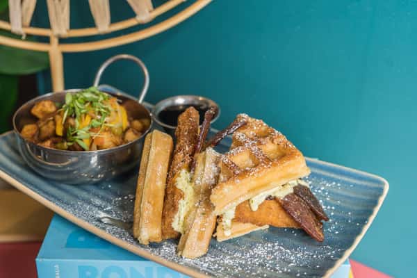 chicken and waffles