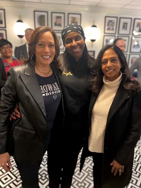 Kamala Harris, Tracy Gates and Mia