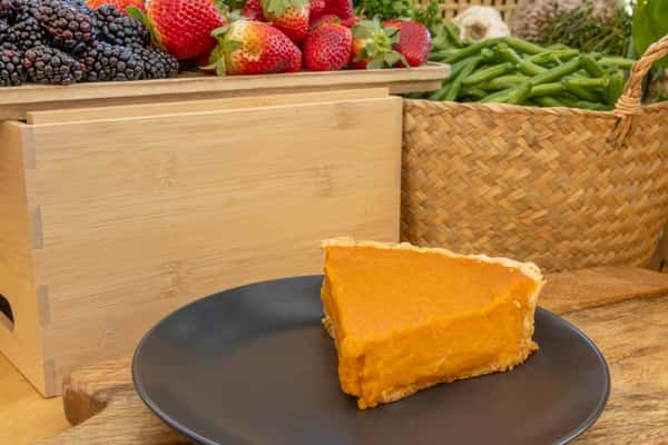 Ol' Fashioned Sweet Potato Pie Slice