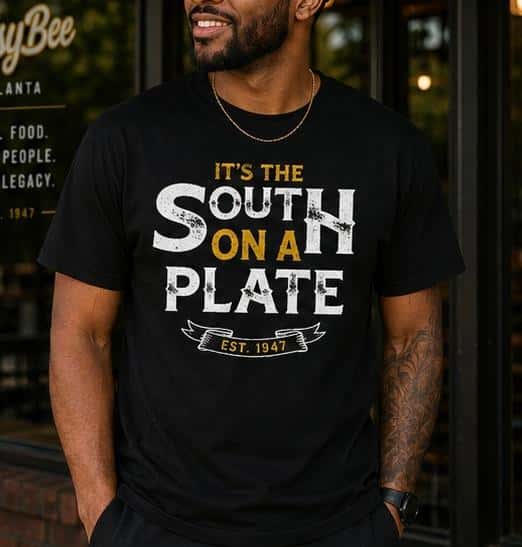 The Busy Bee Atlanta Heritage Tee in Black