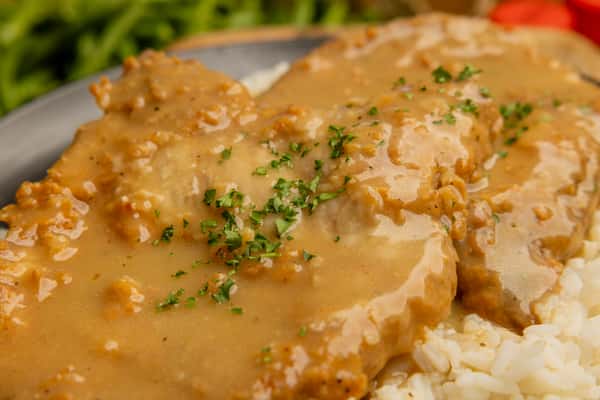 SMOTHERED PORK CHOPS