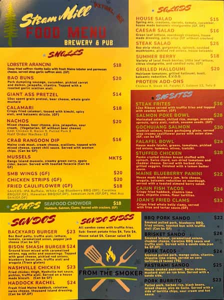 Summer Menu
