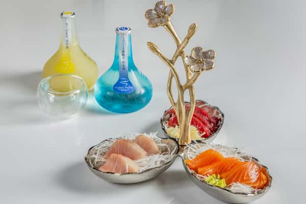 Yellow Tail Tuna Salmon Sashimi