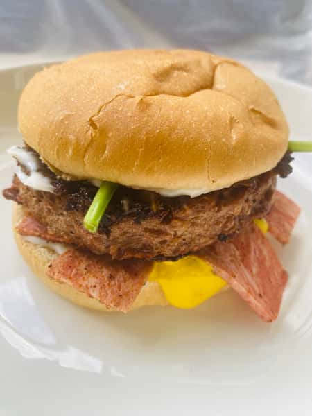 Mock Bacon Cheeseburger
