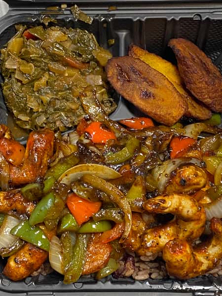 Jerk Vegan Shrimp Meal