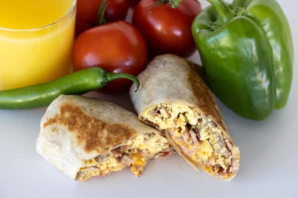 Triple Meat Breakfast Burrito