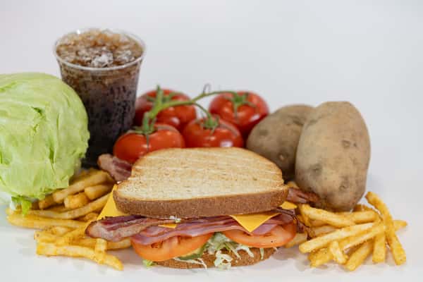 Ham Club Sandwich Fountain Combo