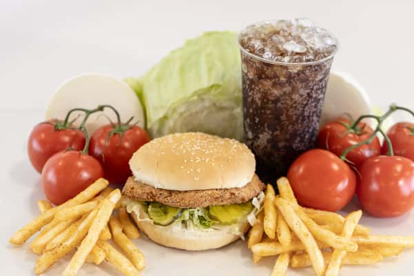 Wed. Crispy Ckn Brg, Fries & Drink