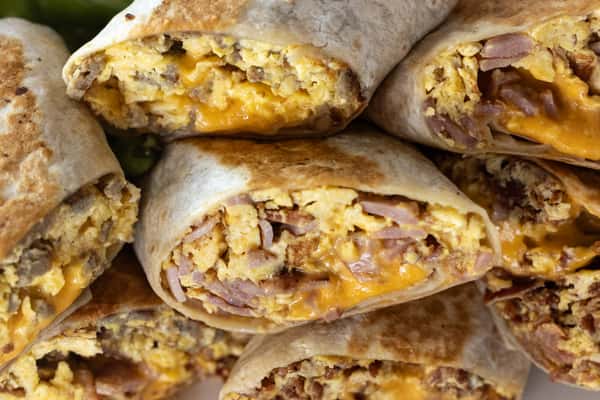 2 Breakfast Burritos