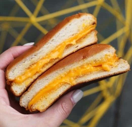 Grilled cheese half