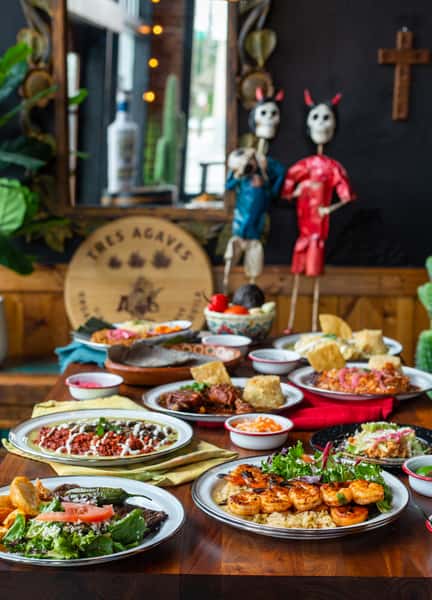 dinner spread