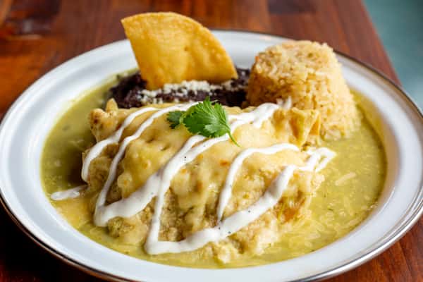 Chicken enchiladas