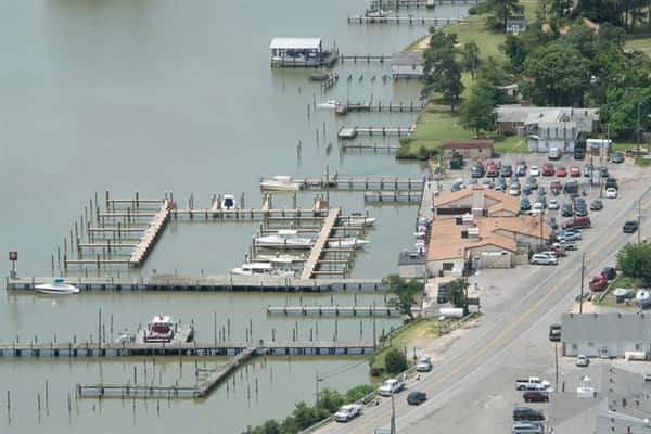 aerial view of captain john's crabhouse