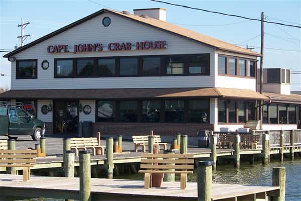 front view of captain john's
