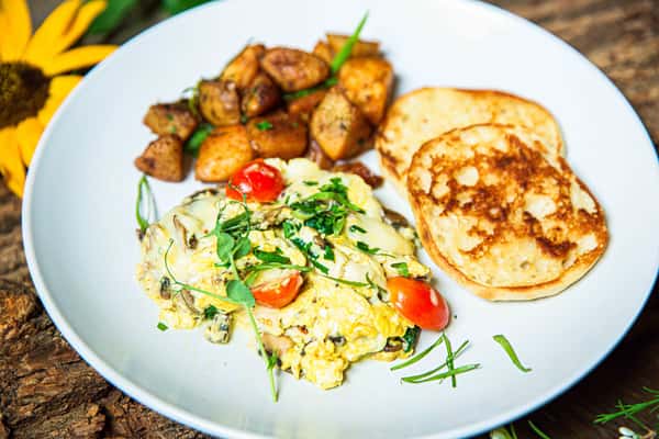 forest mushroom scramble