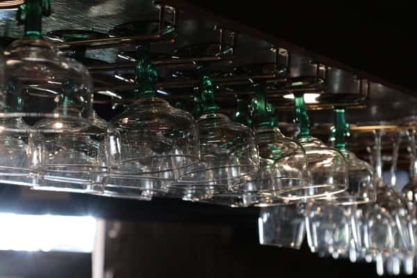 glasses hanging