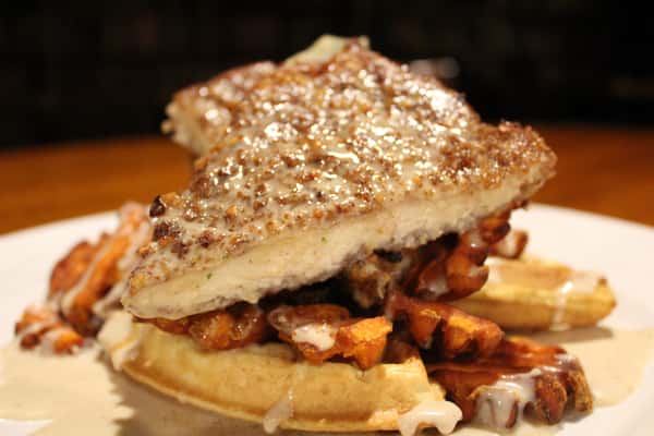 chicken and waffles