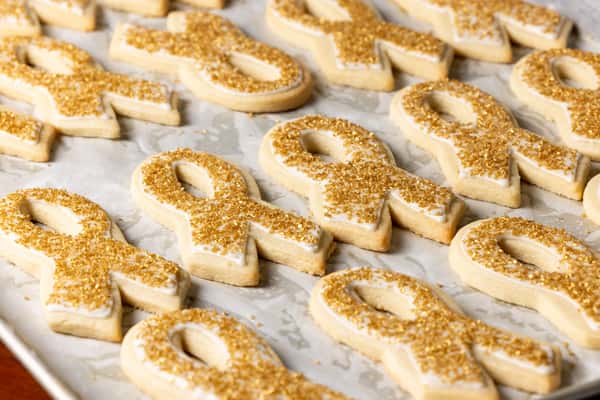 Gold Ribbon Cookie