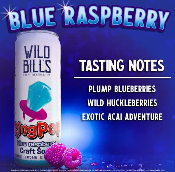 Wild Bill's - Blue Raspberry Ring Pop