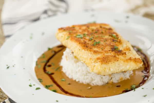 Macadamia Crusted Halibut
