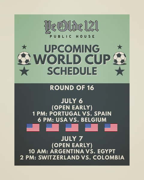 USA Watch Party tonight! Plus we’re opening early for every World Cup match at the Wadsworth location — because soccer is just better with beer. We don’t make the rules 🍻 ⚽️