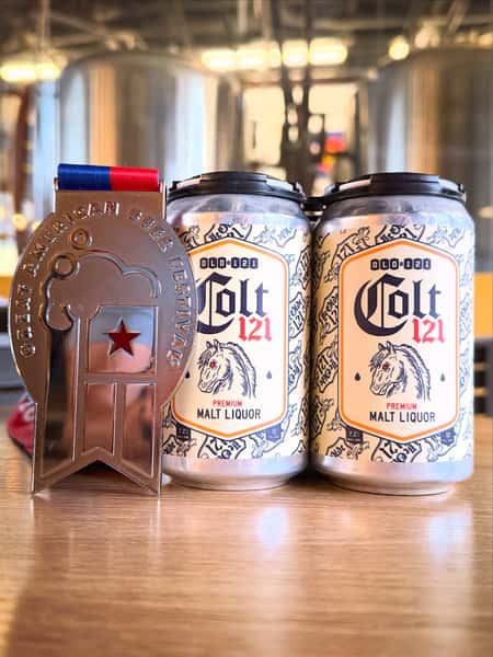Colt 121 Premium Malt Liquor - 2026 Silver Medal at the Great American Beer Festival

We’re still on Cloud 9 after this award! Come grab a 6 pack from either location and grab one on draft only at Ye Olde 121 Public House (Wadsworth location).