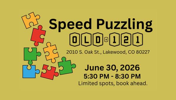 Speed Puzzling with Rocky Mountain Jigsaw Junkies on June 3
