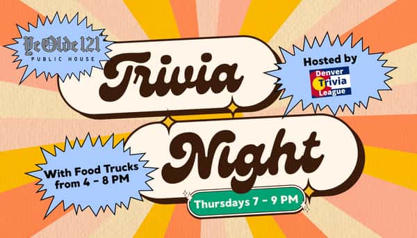 Trivia at Ye Olde 121 Public House