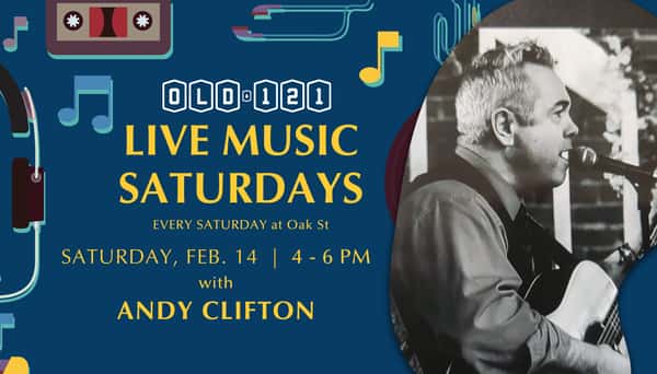 Live music with Andy Clifton February 14