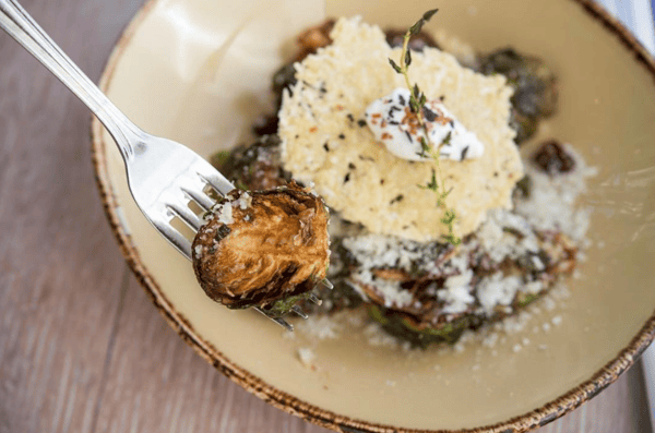 CRISPY BRUSSELS SPROUTS & SHISHITO PEPPERS