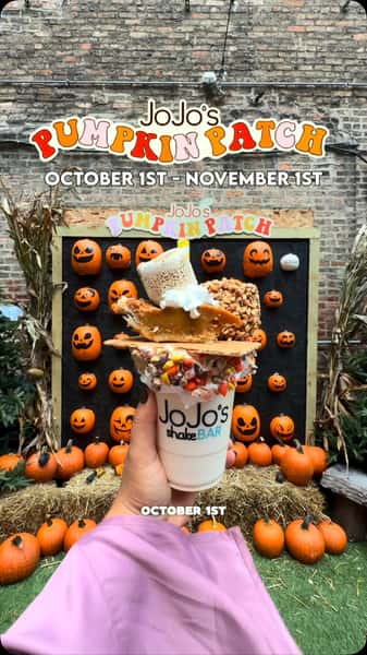 Fall starts at JoJo’s 🎃
JoJo’s Pumpkin Patch is officially OPEN! Paint pumpkins, sip fall cocktails, dig into seasonal bites + don’t leave without the famous Pumpkin Patch Shake.
Grab your crew & make a day of it. 🍂
#thingstodo #fall #pumpkinpatch #pumpkinseason #halloween