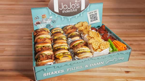 Touchdown Tray with 6 Honey fried, 6 smashburgers