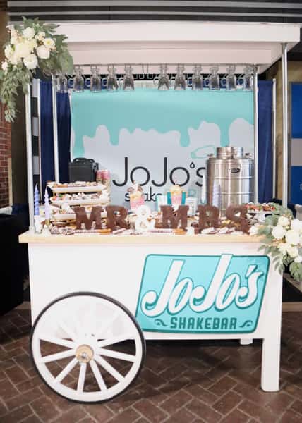 JoJo's sweets cart is perfect for your wedding, reception, birthday, or any other celebration