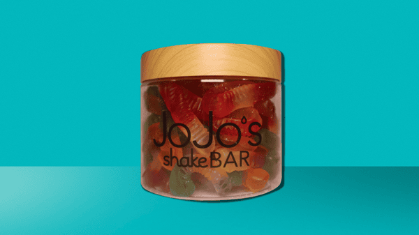 Gummy Worms Candy Jar