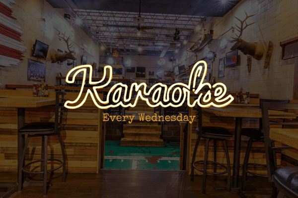 Karaoke every Wednesday