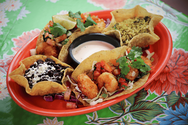 Crispy Shrimp Tacos - Main Menu - Casa De Bandini - Mexican Restaurant ...