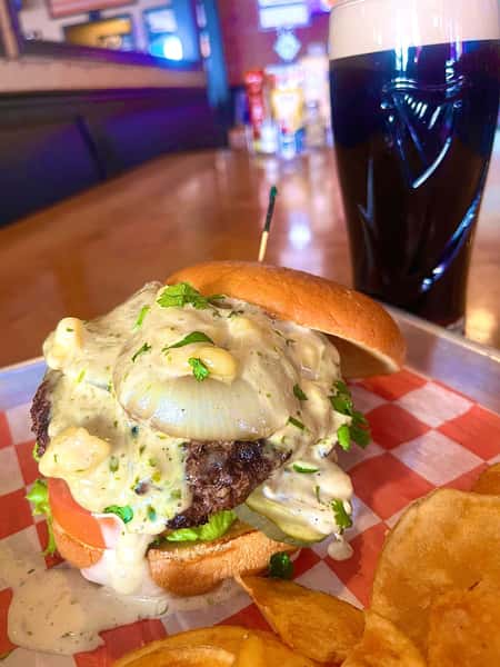 Guinness Irish Cheddar Burger