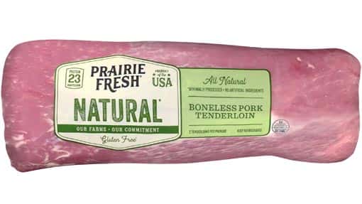 Fresh Lean Pork Tenderloins $4.99 lb.