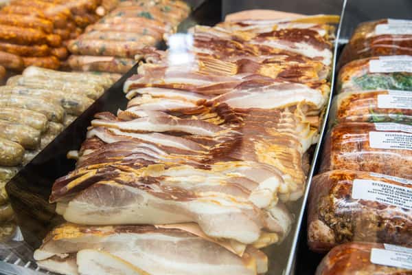 Skip's Applewood Smoked Thick Sliced Bacon $9.99 lb.