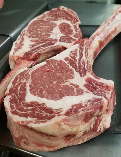 "PAPAHAWK" Steaks $19.99 lb. (3lb. avg. wt.) a.k.a. Tomahawk Steaks :)