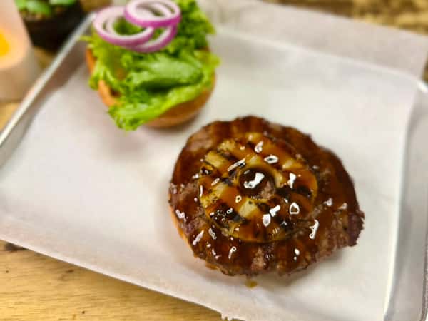 Grilled Pineapple and Teriyake Burger