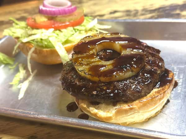 Teriyaki and Grilled Pineapple Burger