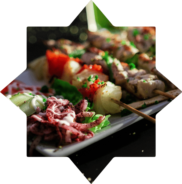 geometric shape with kebab