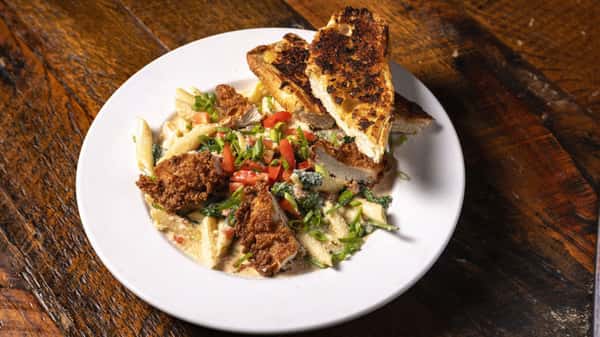 Fried Chicken Alfredo