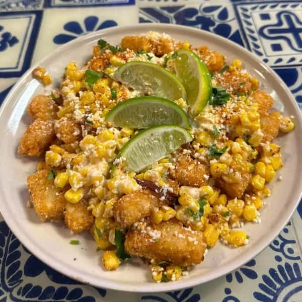 Mixed Mexican Dish with lemon slices