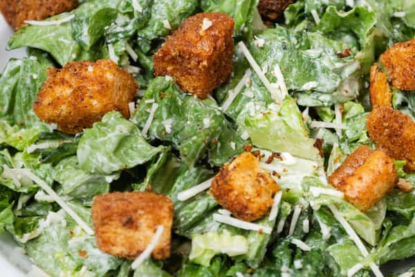 Close up of Caesar Salad