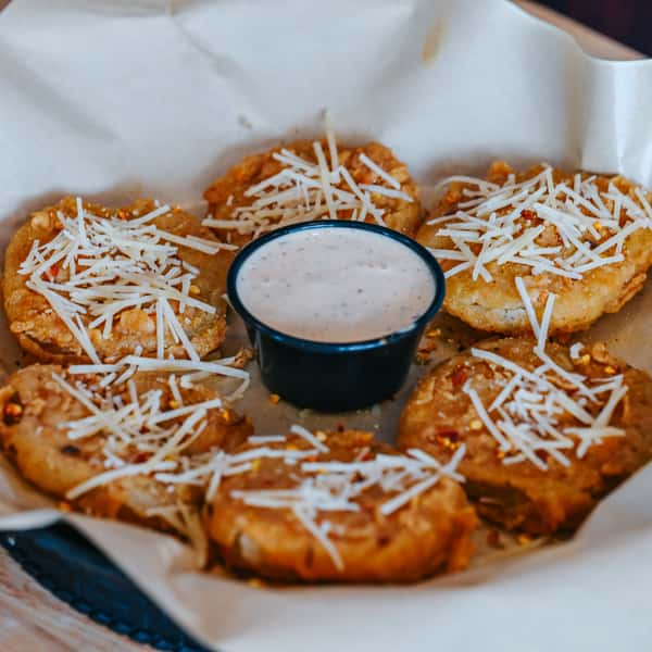 Hand-breaded Fried Green Tomatoes