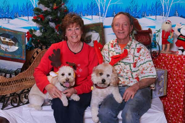 Image of family and pet