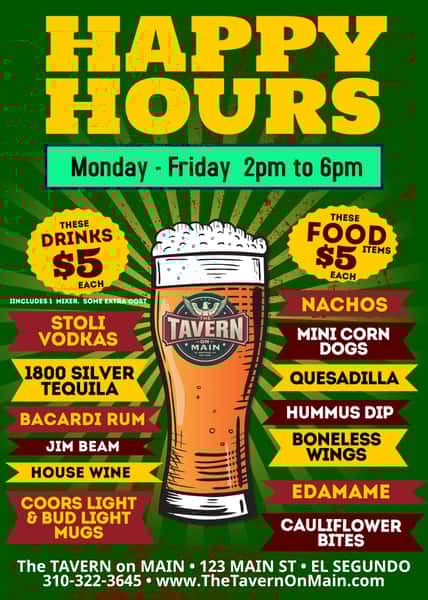 Happy Hour Flyer
